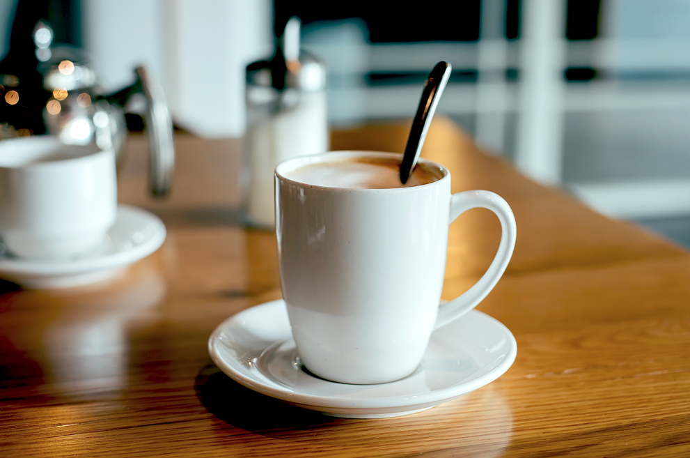 coffee cup on table