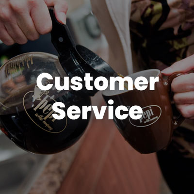 customer service button